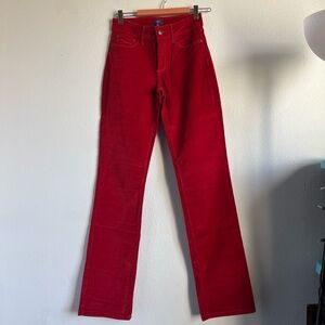Women’s red corduroy straight pants size 0